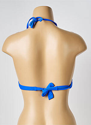 Haut de maillot de bain stretch haut soutien-gorge moulé bleu VERY ZEN femme
