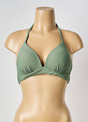 Haut de maillot de bain stretch haut soutien-gorge moulé vert VERY ZEN femme