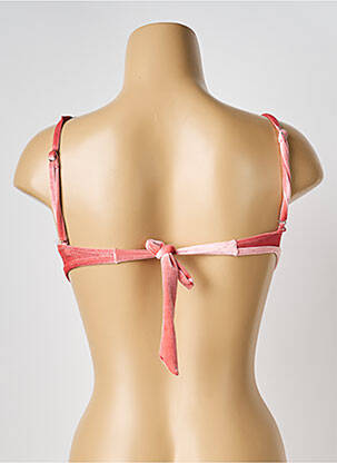 Haut de maillot de bain stretch haut soutien-gorge avec mousse de rembourrage amovible rose H.NATHALIE femme