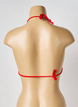 Haut de maillot de bain stretch haut soutien-gorge avec mousse de rembourrage amovible rouge POWER FLOWER femme