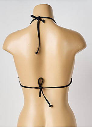 Haut de maillot de bain stretch haut soutien-gorge avec mousse de rembourrage amovible noir POWER FLOWER femme