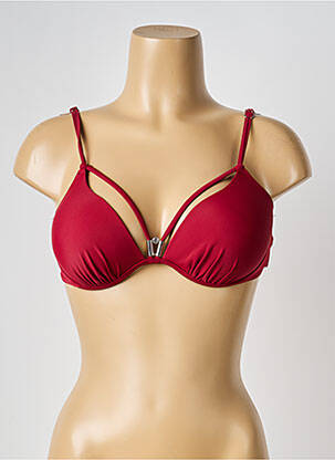 Haut de maillot de bain rouge H.NATHALIE femme
