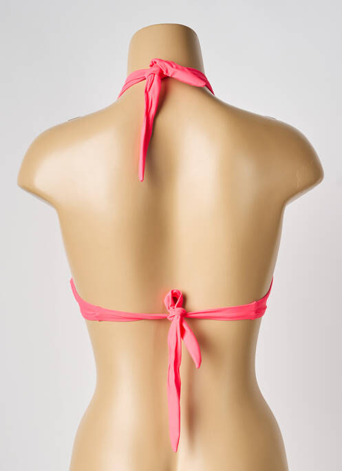 Haut de maillot de bain stretch haut soutien-gorge push-up rose ESTHER QUEEN femme