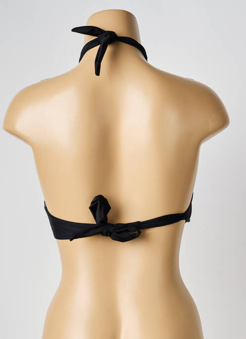 Haut de maillot de bain stretch haut soutien-gorge push-up noir ESTHER QUEEN femme
