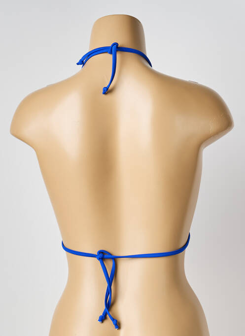 Haut de maillot de bain stretch haut soutien-gorge avec mousse de rembourrage amovible bleu POWER FLOWER femme