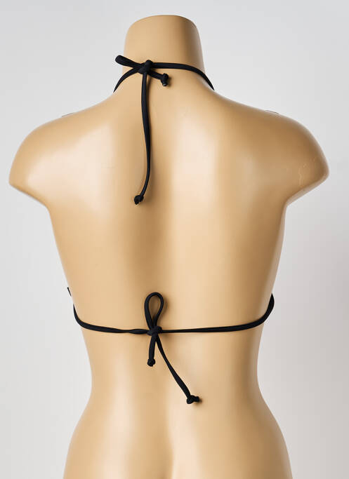 Haut de maillot de bain noir POWER FLOWER femme