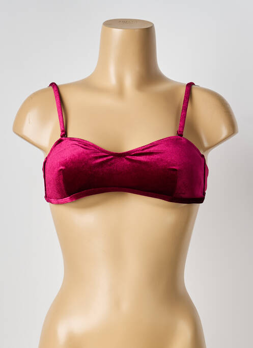Haut de maillot de bain rouge H.NATHALIE femme