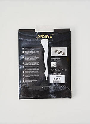 Bas imprimé fantaisie blanc LANSWE femme
