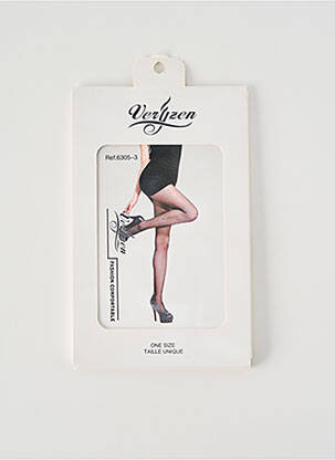 Collants imprimé fantaisie noir VERY ZEN femme