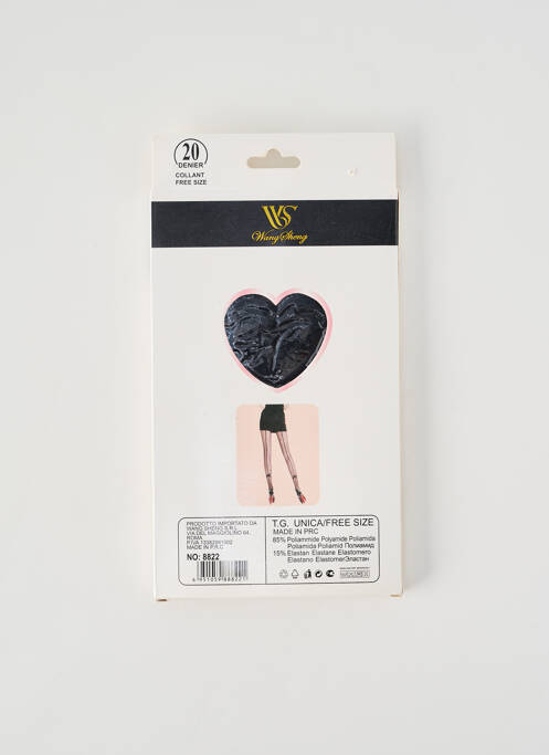 Collants noir WANG SHENG femme