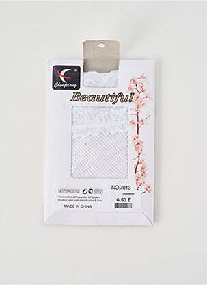 Bas stretch blanc CHENGXIANG femme