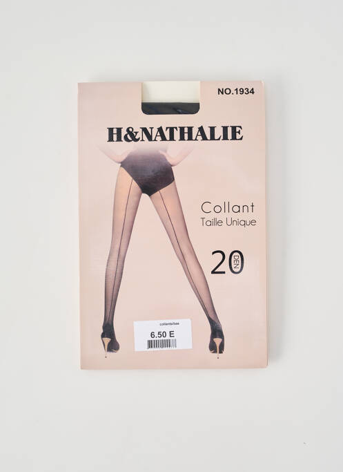Collants noir H.NATHALIE femme