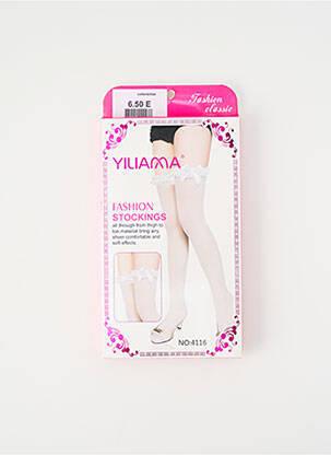 Bas blanc FASHION CLASSIC femme