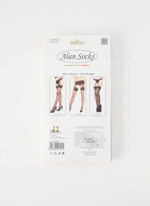 Bas noir ALAN SOCKS femme