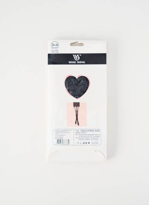 Collants noir WANG SHENG femme