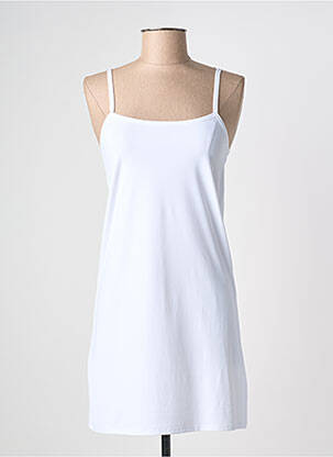 Jupon /fond de robe coupe cintrée blanc HANA femme