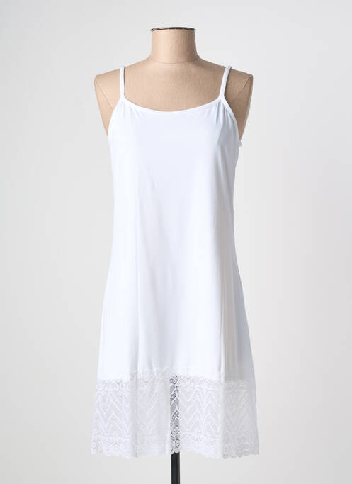 Jupon /fond de robe stretch blanc ROSA JUNIO femme