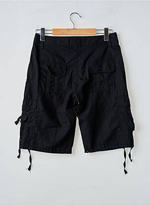 Bermuda tissage popeline taille normale noir ELEVEN PARIS homme