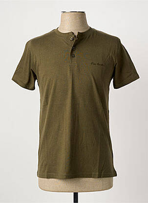 T-shirt stretch manches courtes vert PIERRE CARDIN homme