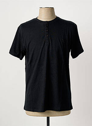 T-shirt broderie manches courtes noir PIERRE CARDIN homme