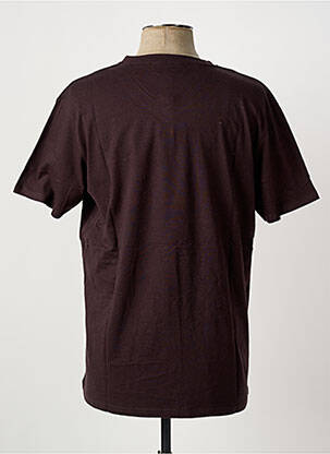 T-shirt broderie manches courtes marron PIERRE CARDIN homme