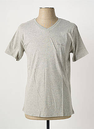 T-shirt tissage chiné manches courtes gris PIERRE CARDIN homme