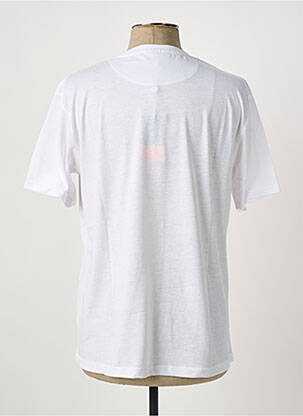 T-shirt broderie manches courtes blanc PIERRE CARDIN homme