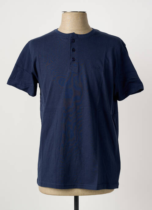 T-shirt stretch manches courtes bleu PIERRE CARDIN homme