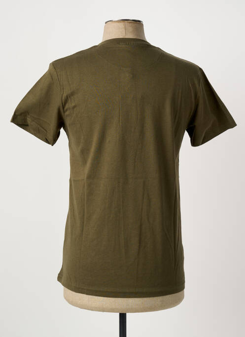 T-shirt stretch manches courtes vert PIERRE CARDIN homme