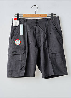 Bermuda stretch taille normale gris WRANGLER homme