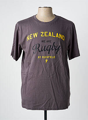 T-shirt coupe cintrée manches courtes gris RUCKFIELD homme
