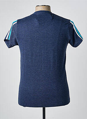 T-shirt tissage chiné manches courtes bleu SCOTT homme
