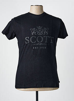 T-shirt coupe cintrée manches courtes noir SCOTT homme