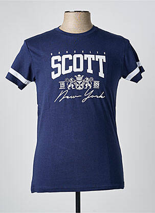 T-shirt bleu SCOTT homme