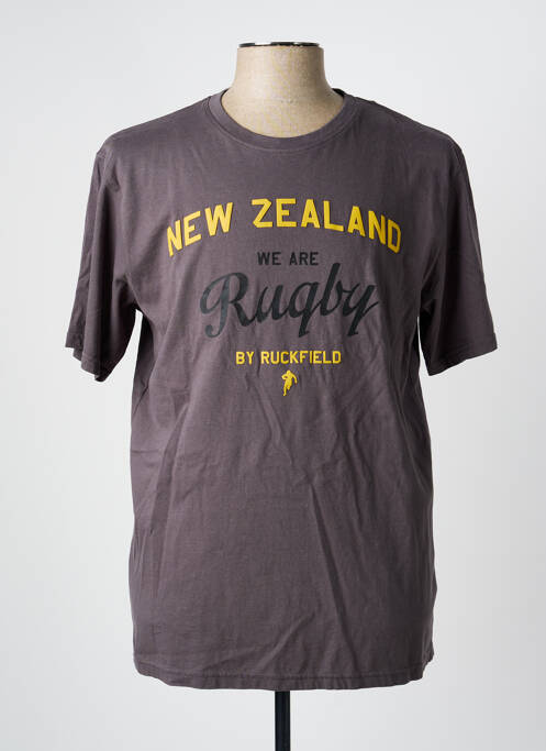 T-shirt coupe cintrée manches courtes gris RUCKFIELD homme