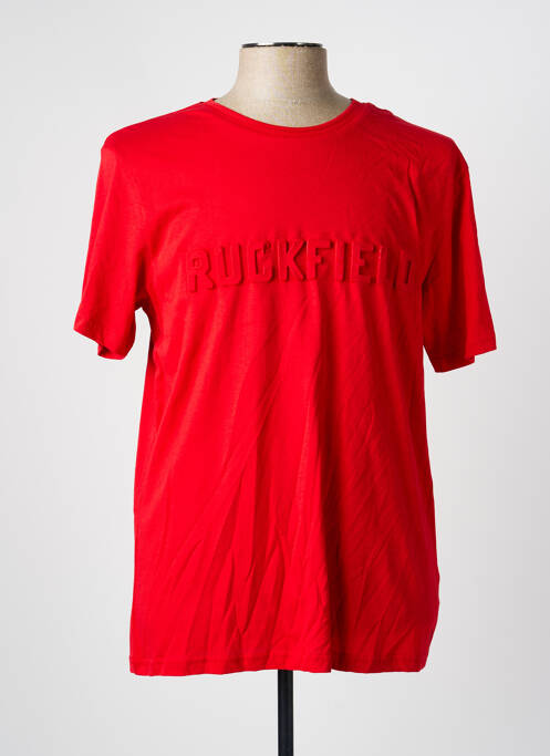 T-shirt coupe cintrée manches courtes rouge RUCKFIELD homme