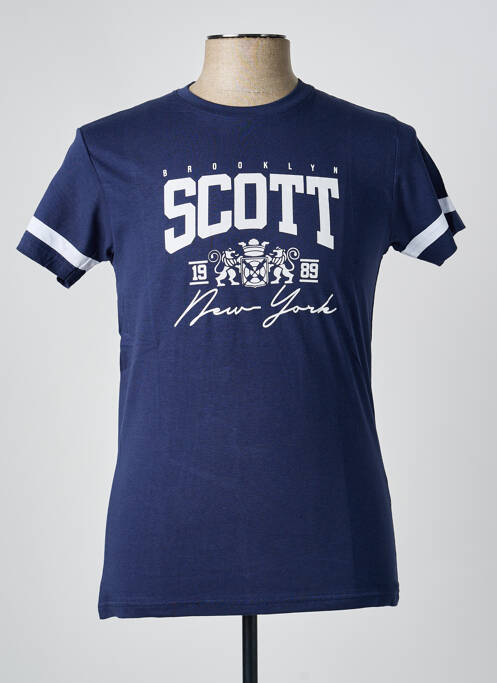T-shirt bleu SCOTT homme
