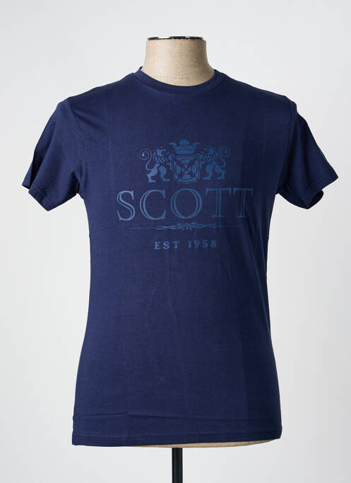 T-shirt bleu SCOTT homme
