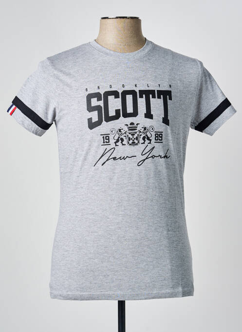 T-shirt gris SCOTT homme
