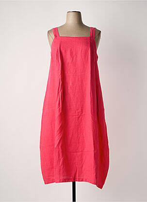 Robe mi-longue coupe fluide fines bretelles rose MES SOEURS ET MOI femme