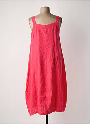 Robe mi-longue coupe fluide fines bretelles rose MES SOEURS ET MOI femme