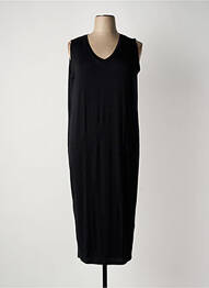 Robe mi-longue sans manche sans manche noir SOPHIA CURVY femme