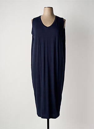 Robe mi-longue sans manche sans manche bleu SOPHIA CURVY femme