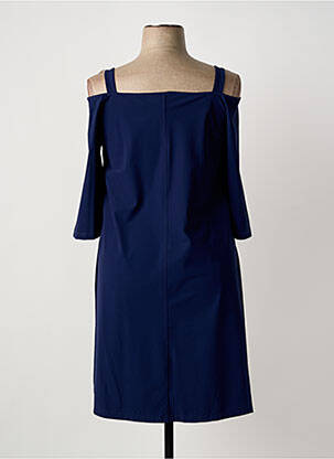 Robe mi-longue manches longues manches longues bleu G!OZE femme