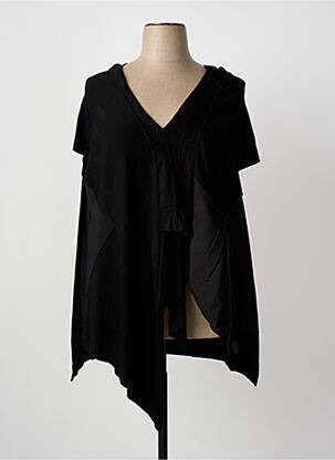 Tunique manches courtes coupe cintrée noir OLIVER JUNG femme