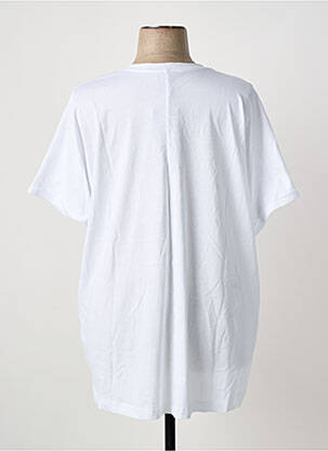 T-shirt coupe droite manches courtes blanc MAT FASHION femme