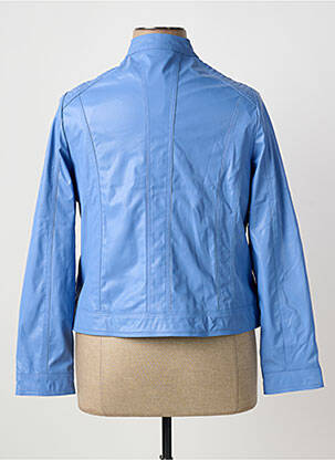 Blouson effet matière satinée bleu FRANCE RIVOIRE femme