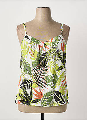 Top manches bretelles ajustables fines bretelles vert MERI & ESCA femme