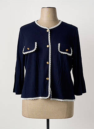 Gilet manches longues bleu ALEXANDER & JACOB femme