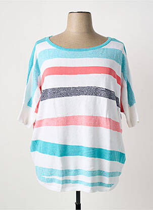 Pull bleu MARBLE femme